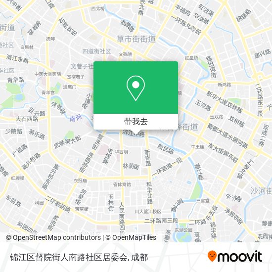 锦江区督院街人南路社区居委会地图