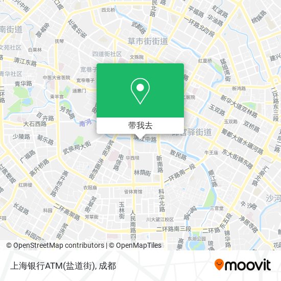 上海银行ATM(盐道街)地图