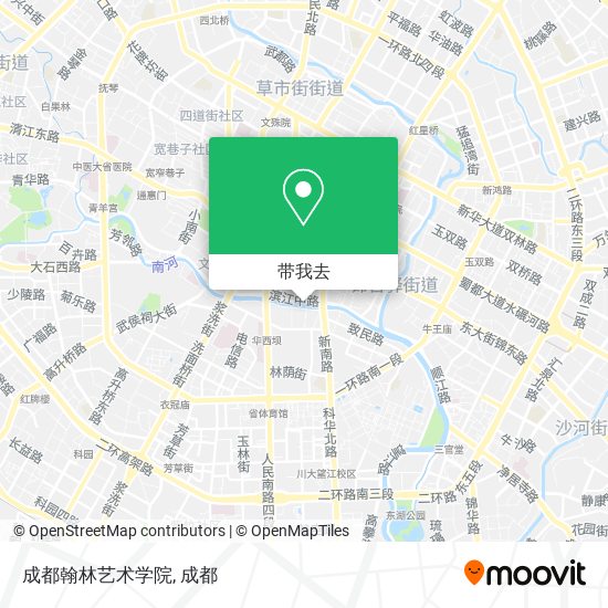 成都翰林艺术学院地图