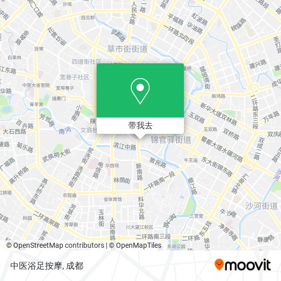 中医浴足按摩地图