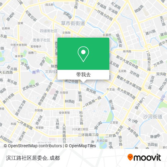 滨江路社区居委会地图