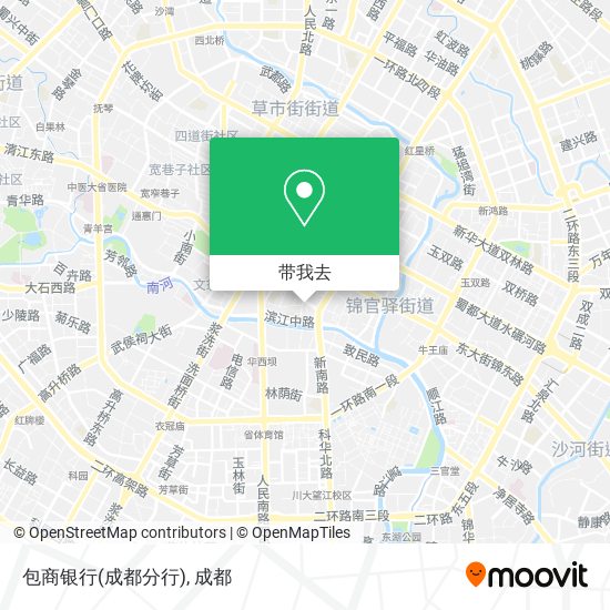 包商银行(成都分行)地图