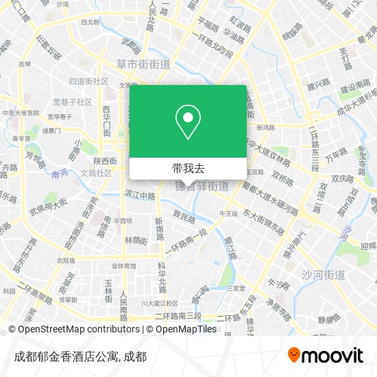 成都郁金香酒店公寓地图