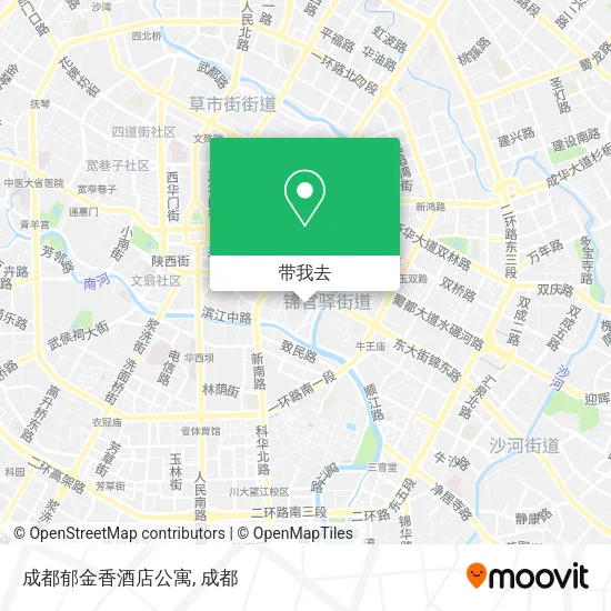 成都郁金香酒店公寓地图