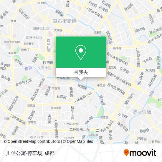 川信公寓-停车场地图