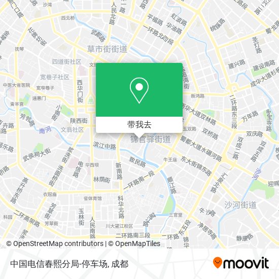 中国电信春熙分局-停车场地图