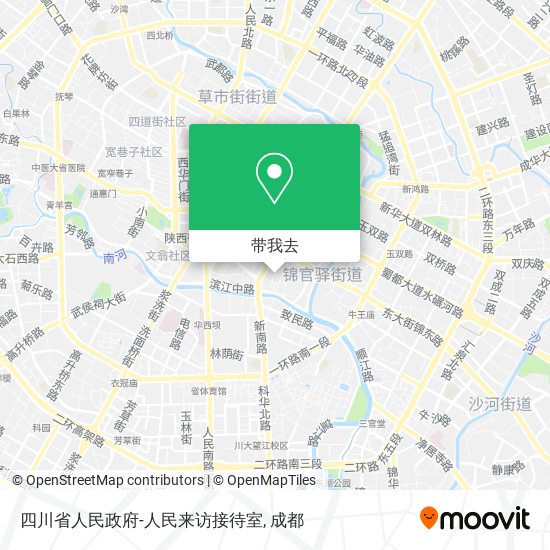 四川省人民政府-人民来访接待室地图