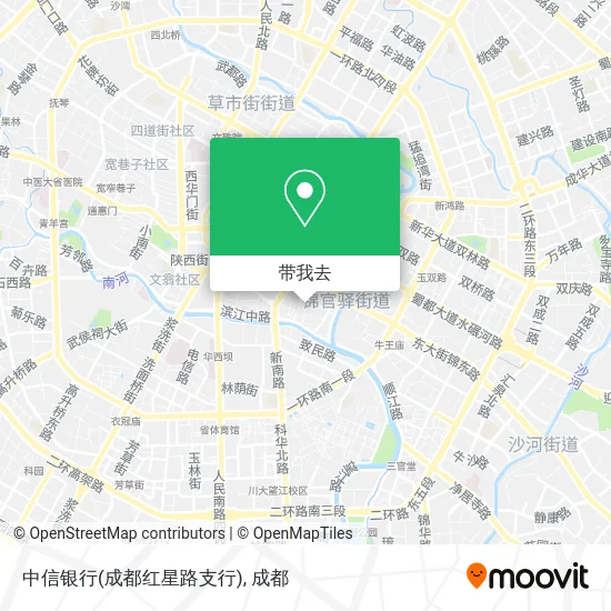 中信银行(成都红星路支行)地图