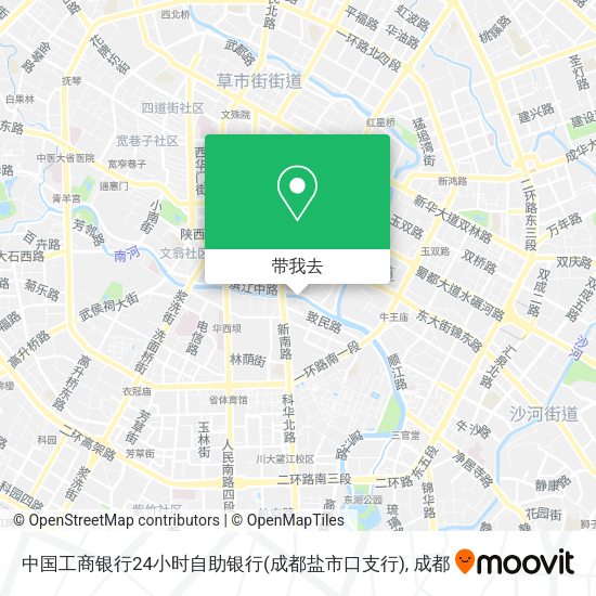 中国工商银行24小时自助银行(成都盐市口支行)地图