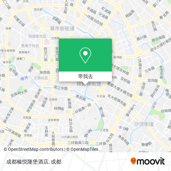 成都榛悦隆堡酒店地图