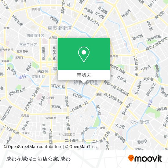 成都花城假日酒店公寓地图