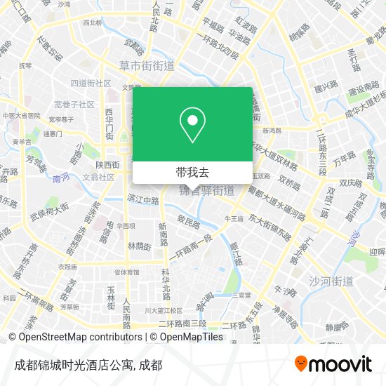 成都锦城时光酒店公寓地图
