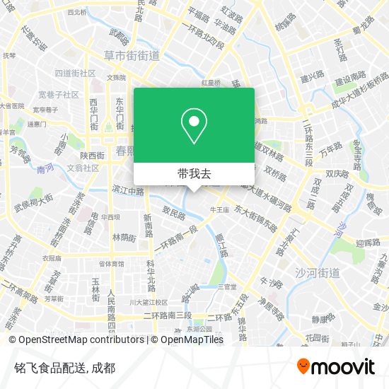 铭飞食品配送地图