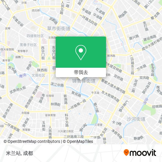 米兰站地图
