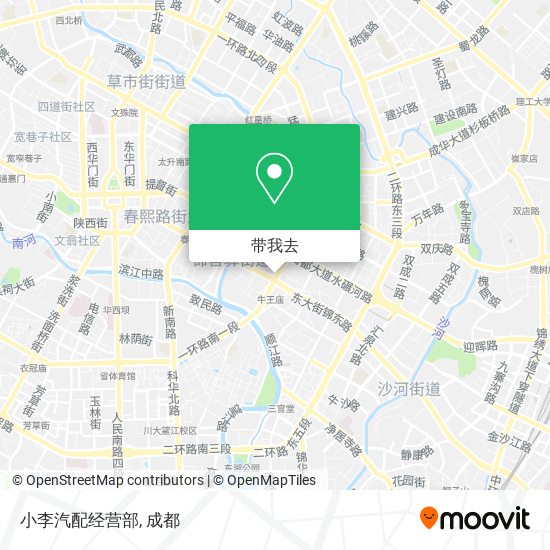 小李汽配经营部地图
