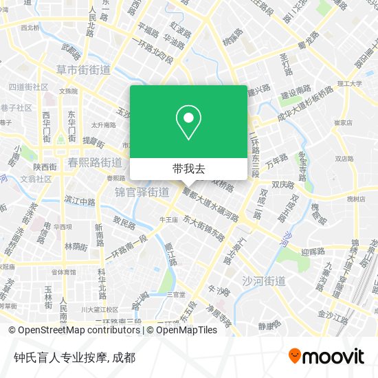 钟氏盲人专业按摩地图