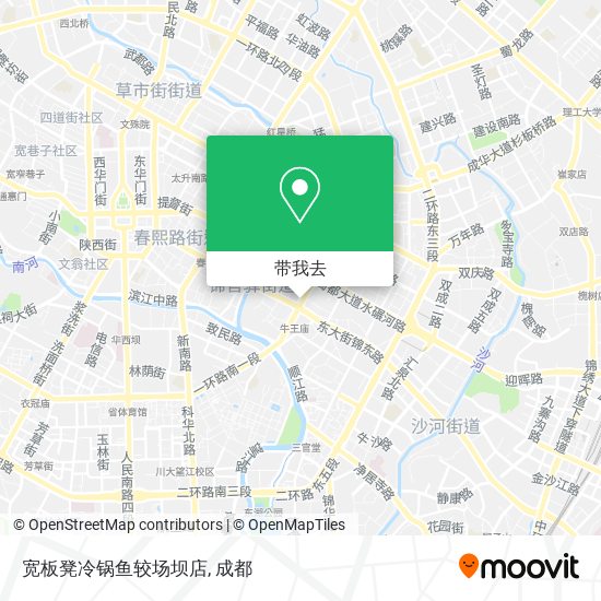 宽板凳冷锅鱼较场坝店地图