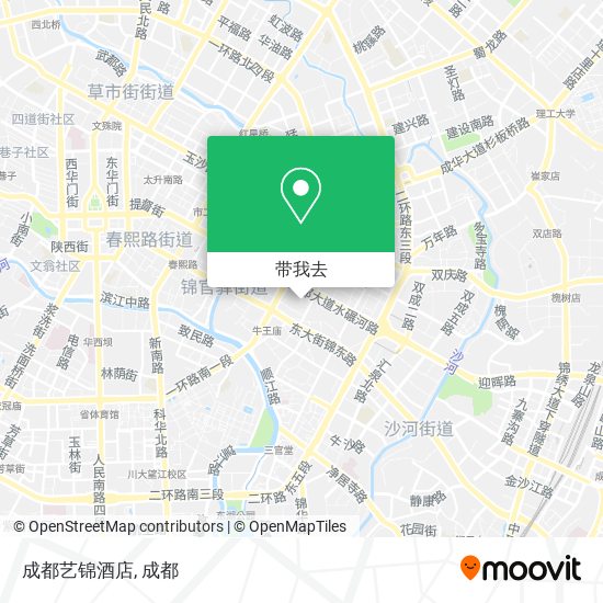 成都艺锦酒店地图