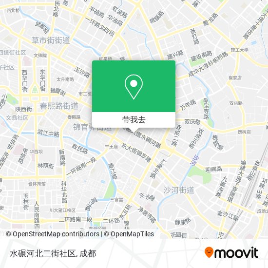 水碾河北二街社区地图