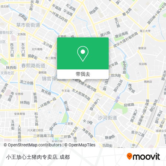 小王放心土猪肉专卖店地图
