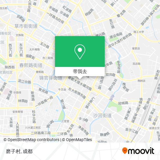 磨子村地图