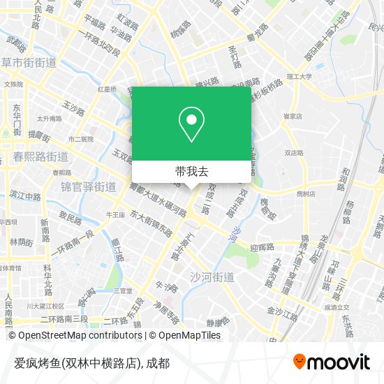 爱疯烤鱼(双林中横路店)地图