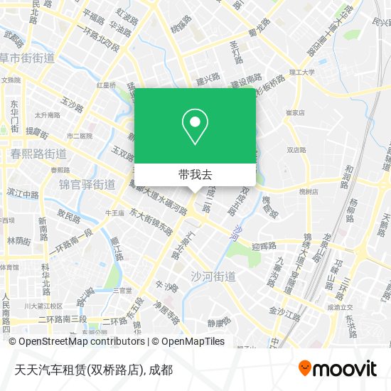 天天汽车租赁(双桥路店)地图