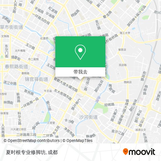 夏时根专业修脚坊地图
