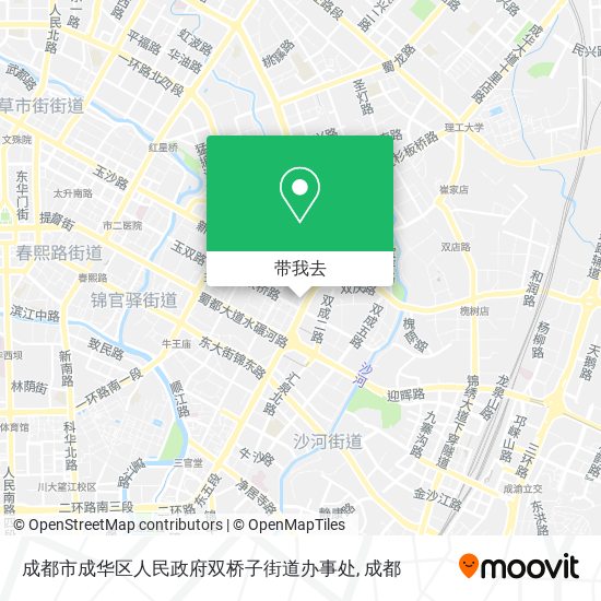 成都市成华区人民政府双桥子街道办事处地图