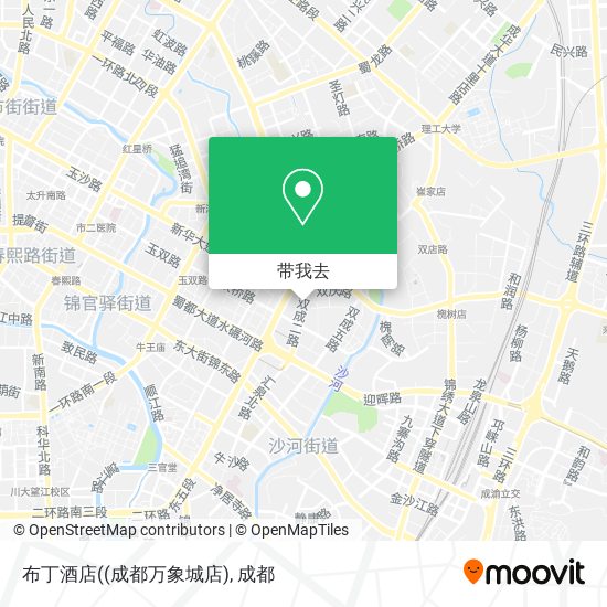 布丁酒店((成都万象城店)地图