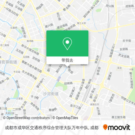 成都市成华区交通秩序综合管理大队万年中队地图
