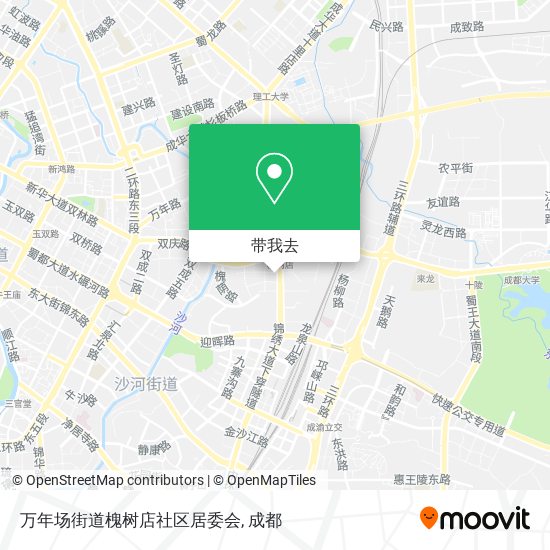 万年场街道槐树店社区居委会地图