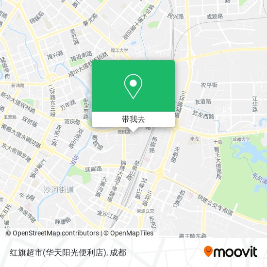 红旗超市(华天阳光便利店)地图