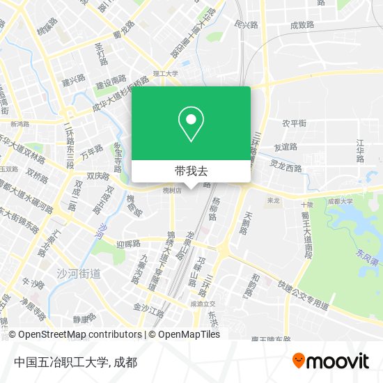 中国五冶职工大学地图