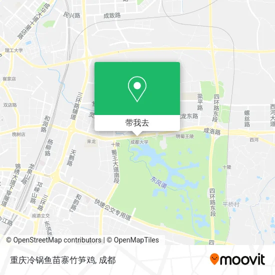 重庆冷锅鱼苗寨竹笋鸡地图