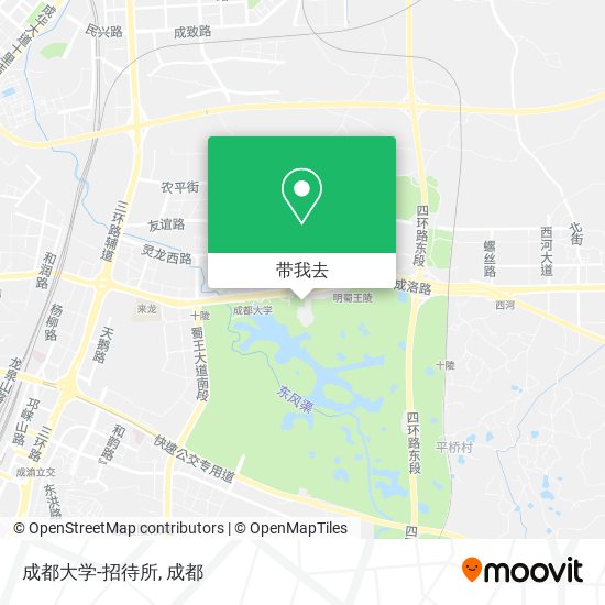 成都大学-招待所地图