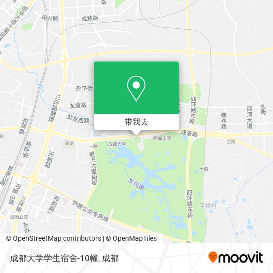 成都大学学生宿舍-10幢地图