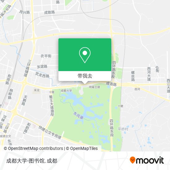 成都大学-图书馆地图