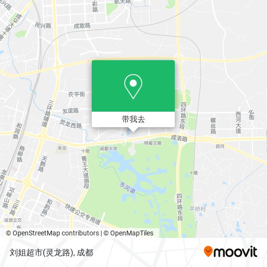 刘姐超市(灵龙路)地图