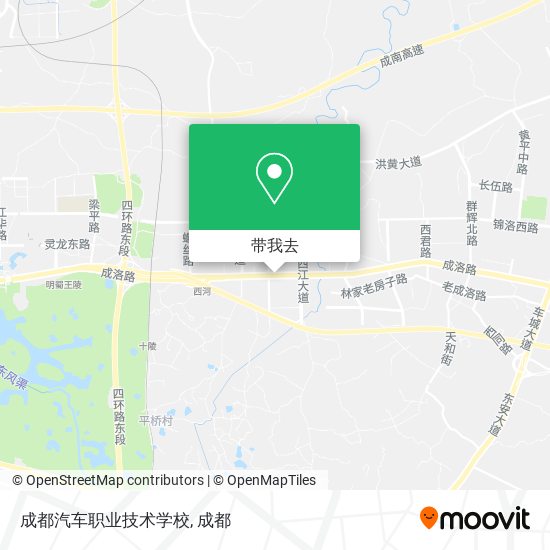 成都汽车职业技术学校地图