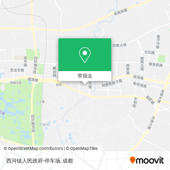 西河镇人民政府-停车场地图