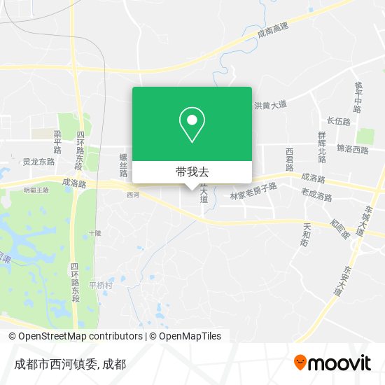 成都市西河镇委地图