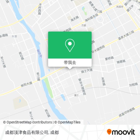成都顶津食品有限公司地图