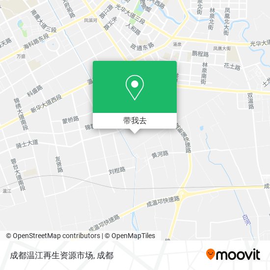 成都温江再生资源市场地图