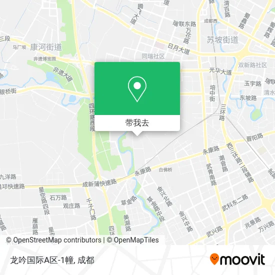 龙吟国际A区-1幢地图