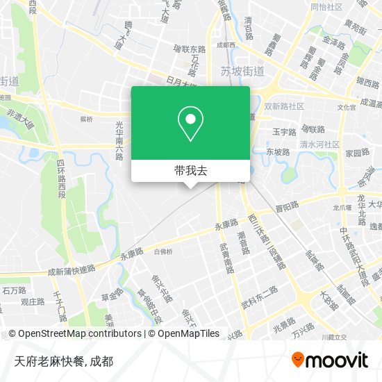 天府老麻快餐地图
