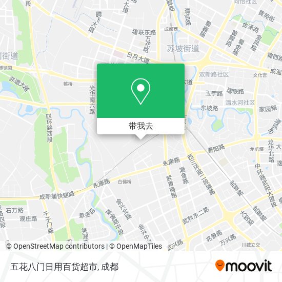 五花八门日用百货超市地图