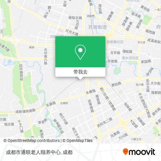 成都市通联老人颐养中心地图