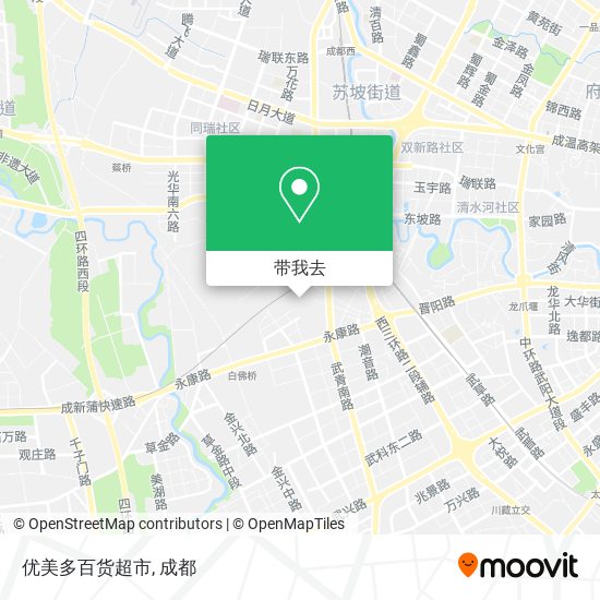 优美多百货超市地图