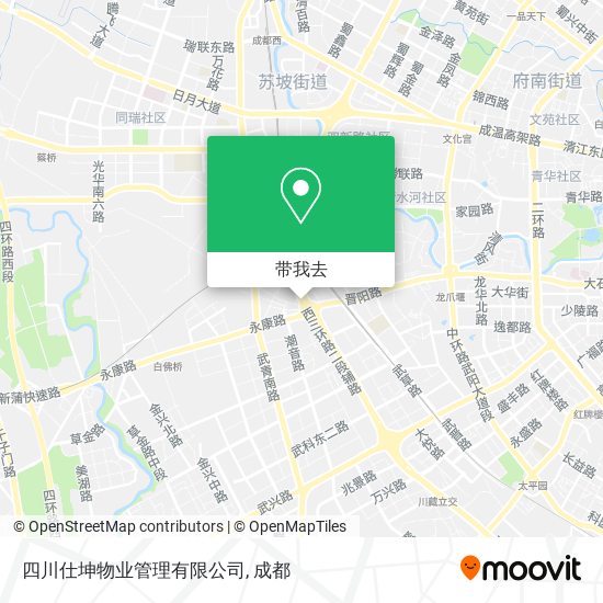 四川仕坤物业管理有限公司地图